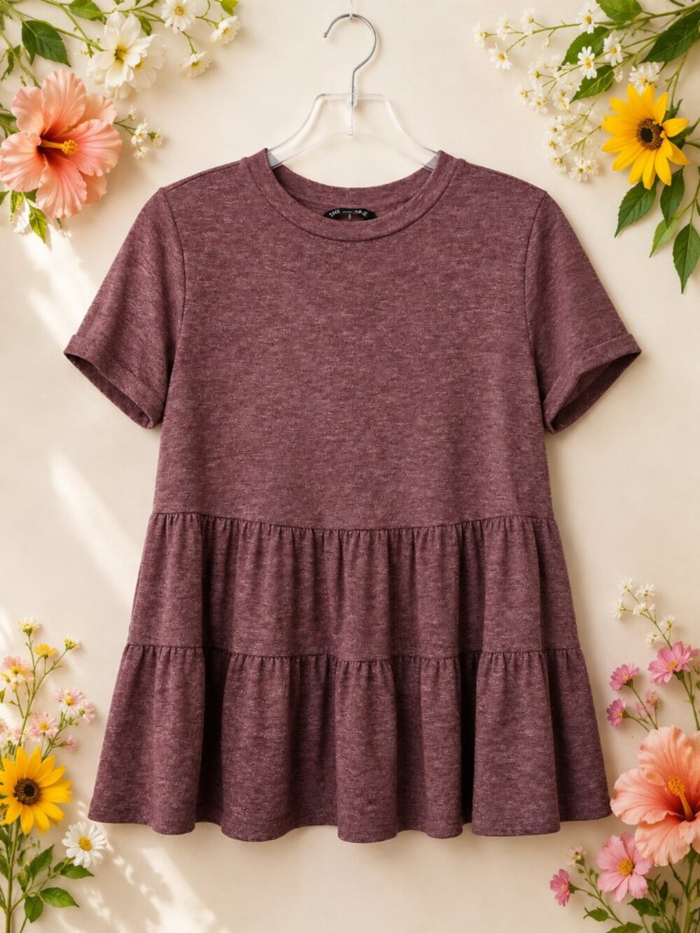 Shien Super Soft Maroon top Sz Small or 4